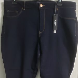 DARK & LOVELY...NWT, D.JEANS, 22W, MODERN FIT, SKINNY JEANS, SUPER DARK RINSE